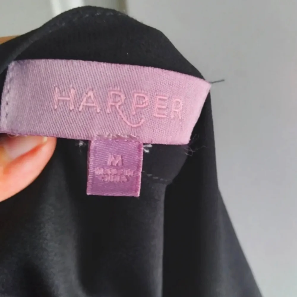 Harper Embellished Black mini skirt, size Medium